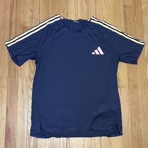 Adidas Pro Elite Men’s Size L Aurora Black Pink Yellow Promo Running T-Shirt